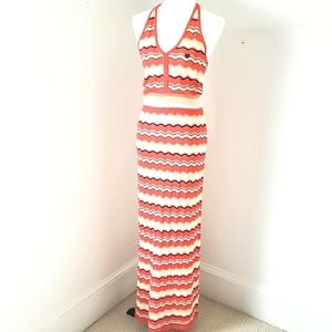 Apple Bottoms Maxi Dress Stripe Pointelle Knit Y2K VTG